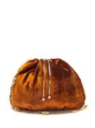Matchesfashion.com Rosantica - Bisanzio Crystal-embellished Velvet Shoulder Bag - Womens - Orange Multi