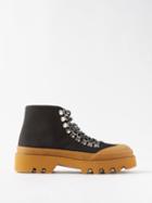 Proenza Schouler - City Tread-sole Canvas Boots - Womens - Beige Black