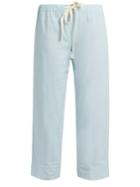Loup Charmant Drawstring-waist Cropped Cotton Trousers