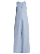 Wiggy Kit Alamod Cotton And Linen-blend Maxi Dress