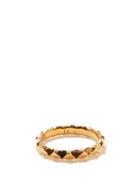 Matchesfashion.com Dominic Jones - Teeth 18kt Gold-plated Sterling-silver Ring - Mens - Gold