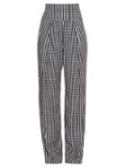 Preen By Thornton Bregazzi Brito Wide-leg Gingham Trousers
