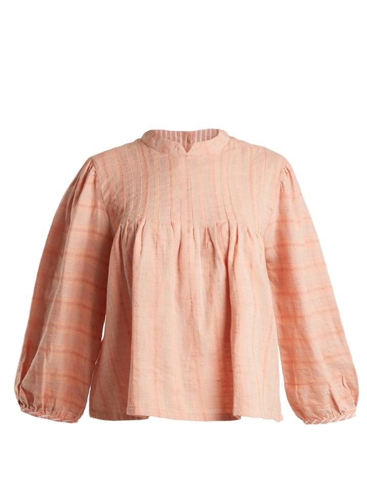 Ace & Jig Mallorca Parfait Geometric-jacquard Cotton Top