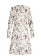 Giambattista Valli Distressed-jacquard Collarless Coat