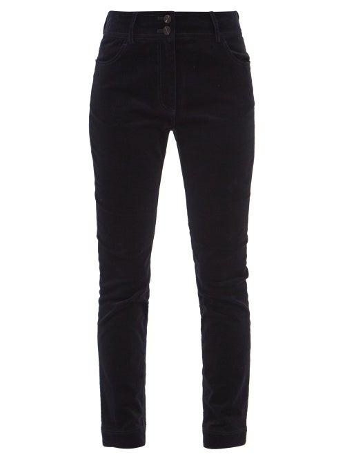 Cefinn - Tasha Cotton-blend Needlecord Trousers - Womens - Navy