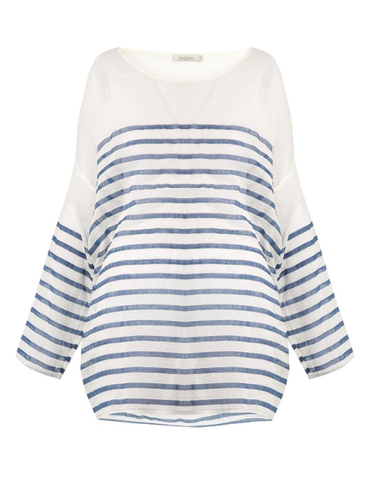 Mes Demoiselles Mattei Striped Cotton-gauze Kaftan