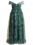 Erdem Pia Elizabeth Garden-print Tulle Dress