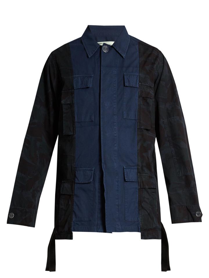 Off-white Panelled Cotton-canvas Field Jacket