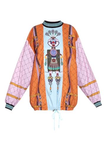 Adidas Originals By Mary Katrantzou Digital-print High-neck Track Top