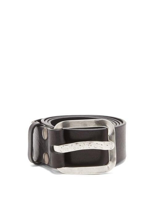 Matchesfashion.com Dsquared2 - Square-buckle Leather Belt - Mens - Black