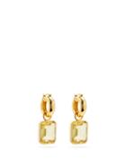 Matchesfashion.com Lizzie Fortunato - Jubilee Quartz & Gold-plated Hoop Earrings - Womens - Yellow
