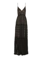 Erdem Solene Floral-striped Lace Gown