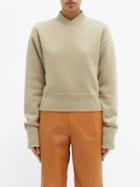 Extreme Cashmere - No.254 Demi High-neck Cashmere Sweater - Womens - Light Brown