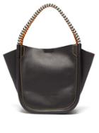 Matchesfashion.com Proenza Schouler - Xs Rope Handle Leather Tote - Womens - Black