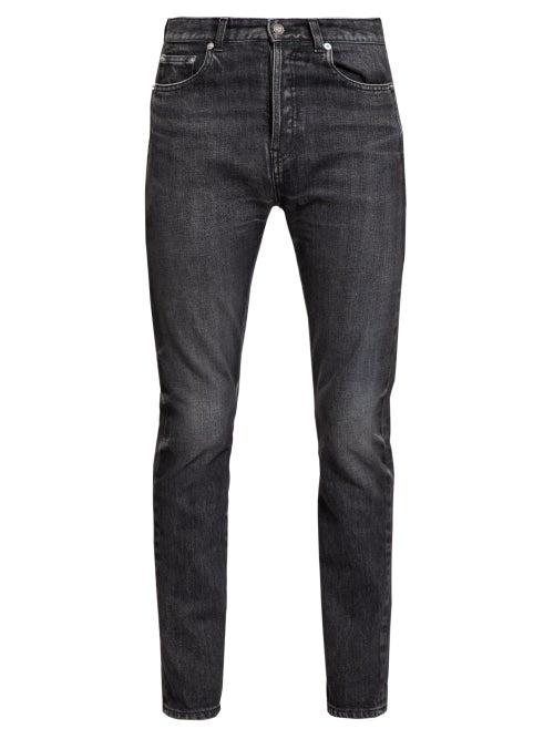 Matchesfashion.com Saint Laurent - High Rise Slim Leg Jeans - Mens - White Multi