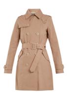 Herno Double-breasted Cotton-blend Trench Coat