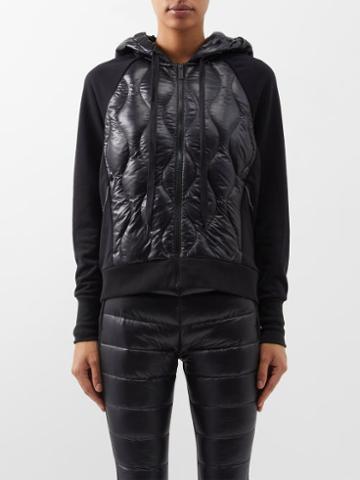Holden - Quilted Down And Jersey Hooded Ski Jacket - Womens - Black