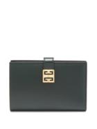 Givenchy - 4g Logo-plaque Leather Wallet - Womens - Dark Green
