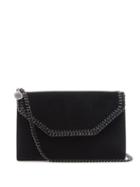 Matchesfashion.com Stella Mccartney - Falabella Mini Velvet Cross Body Bag - Womens - Black
