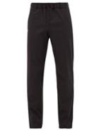 Matchesfashion.com A.p.c. - Kaplan Drawstring-waist Cotton-blend Chinos - Mens - Black