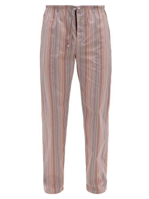 Matchesfashion.com Paul Smith - Signature Stripe Cotton Pyjama Trousers - Mens - Multi