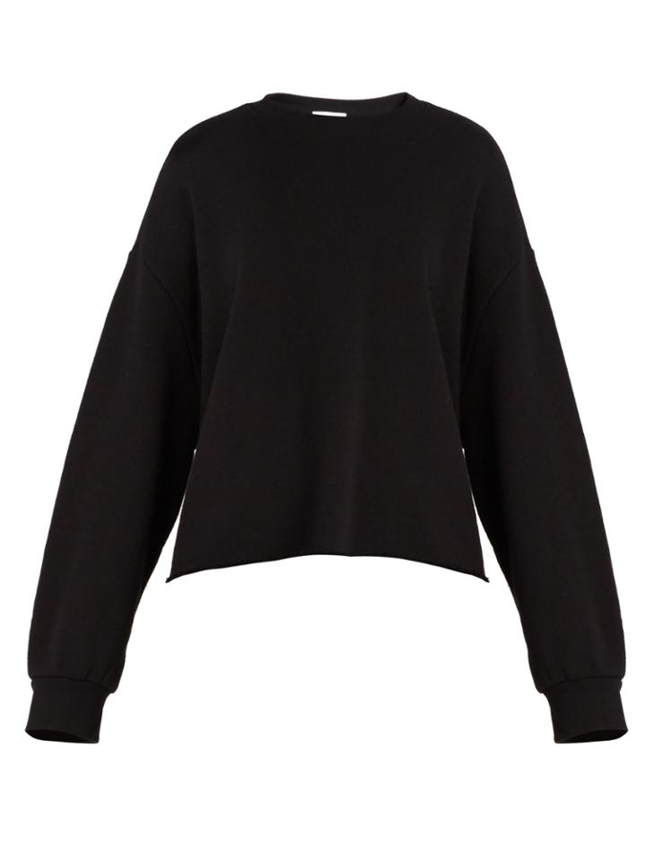 Raey Raw-hem Cotton-jersey Sweatshirt