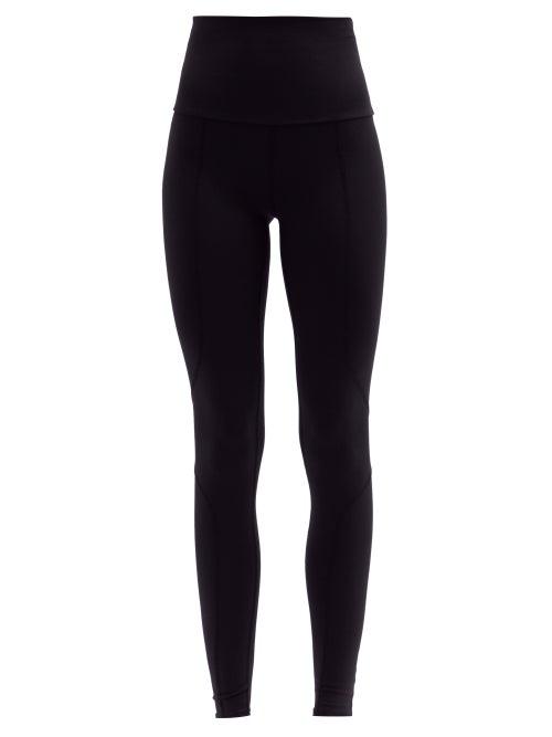 Matchesfashion.com Live The Process - Geometric High-rise Stretch-jersey Leggings - Womens - Black