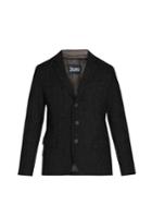 Herno Single-breasted Wool-blend Jacket