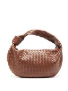 Matchesfashion.com Bottega Veneta - Bv Jodie Small Intrecciato-leather Shoulder Bag - Womens - Dark Brown