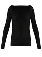 Raey Long-sleeved Pleated-jersey Top