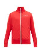 Matchesfashion.com Palm Angels - Sleeve Stripe Technical Jersey Track Jacket - Mens - Red