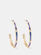 Viltier - Rayon Diamond, Lapis Lazuli & 18kt Gold Earrings - Womens - Blue Multi