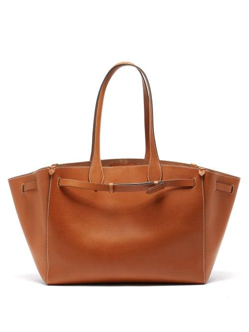 Anya Hindmarch - Return To Nature Leather Tote Bag - Womens - Tan