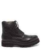 Grenson - Jonah Grained Leather Ankle Boots - Mens - Black