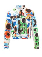 Matchesfashion.com Charles Jeffrey Loverboy - Chromo-print Denim Jacket - Mens - White Multi