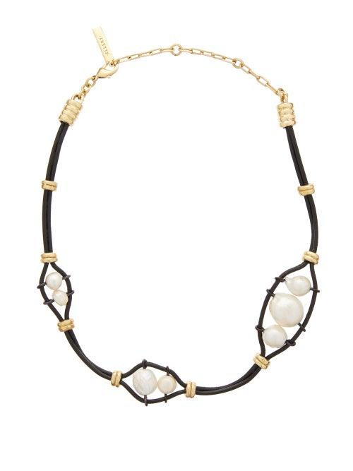 Matchesfashion.com Ellery - Gladys Cord Necklace - Womens - Black