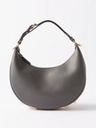 Fendi - Fendigraphy Small Leather Handbag - Womens - Grey