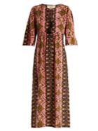 Figue Maribella Star-print Silk Dress