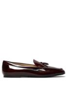 Matchesfashion.com Tod's - Tassel Patent Leather Loafers - Womens - Burgundy