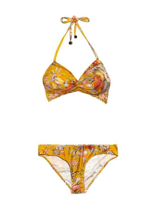 Zimmermann Confetti Twist Floral-print Bikini
