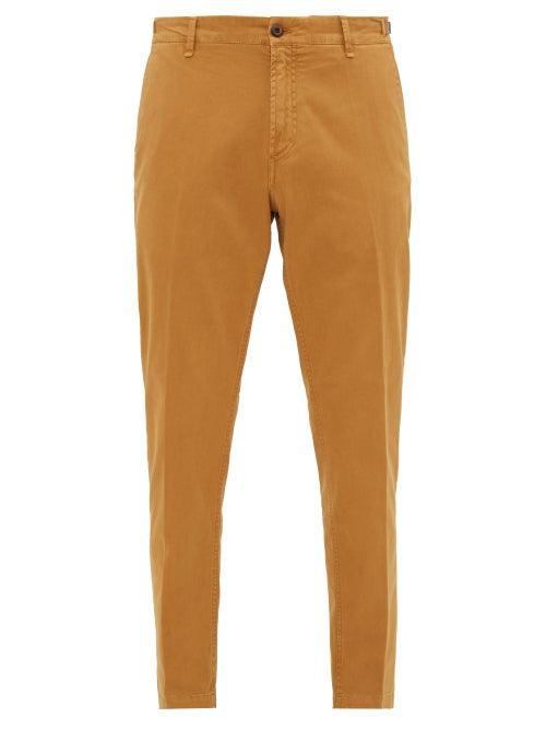 Matchesfashion.com White Sand - Stretch Cotton Slim Leg Chino Trousers - Mens - Beige