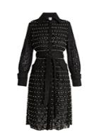 Huishan Zhang Sylvia Faux-pearl Embellished Lace Trench Coat