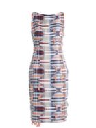 Carl Kapp Fringe Sleeveless Tweed Dress
