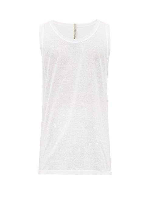Matchesfashion.com Aldo Maria Camillo - Cotton Jersey Tank Top - Mens - White