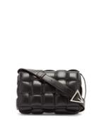 Matchesfashion.com Bottega Veneta - Padded Cassette Intrecciato Leather Cross-body Bag - Womens - Black