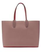 Matchesfashion.com Christian Louboutin - Cabata Spike Embellished Tote Bag - Womens - Light Pink
