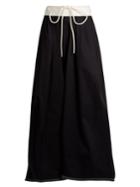 Chloé Gathered-waist Cotton Maxi Skirt