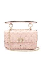 Matchesfashion.com Valentino - Rockstud Spike Quilted Leather Bag - Womens - Light Pink