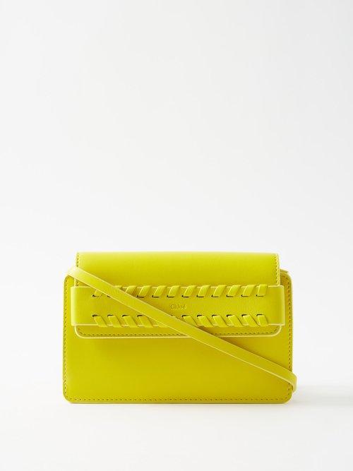 Chlo - Mony Mini Leather Cross-body Bag - Womens - Yellow