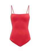Cossie + Co - The Edie Piqu-effect Swimsuit - Womens - Red